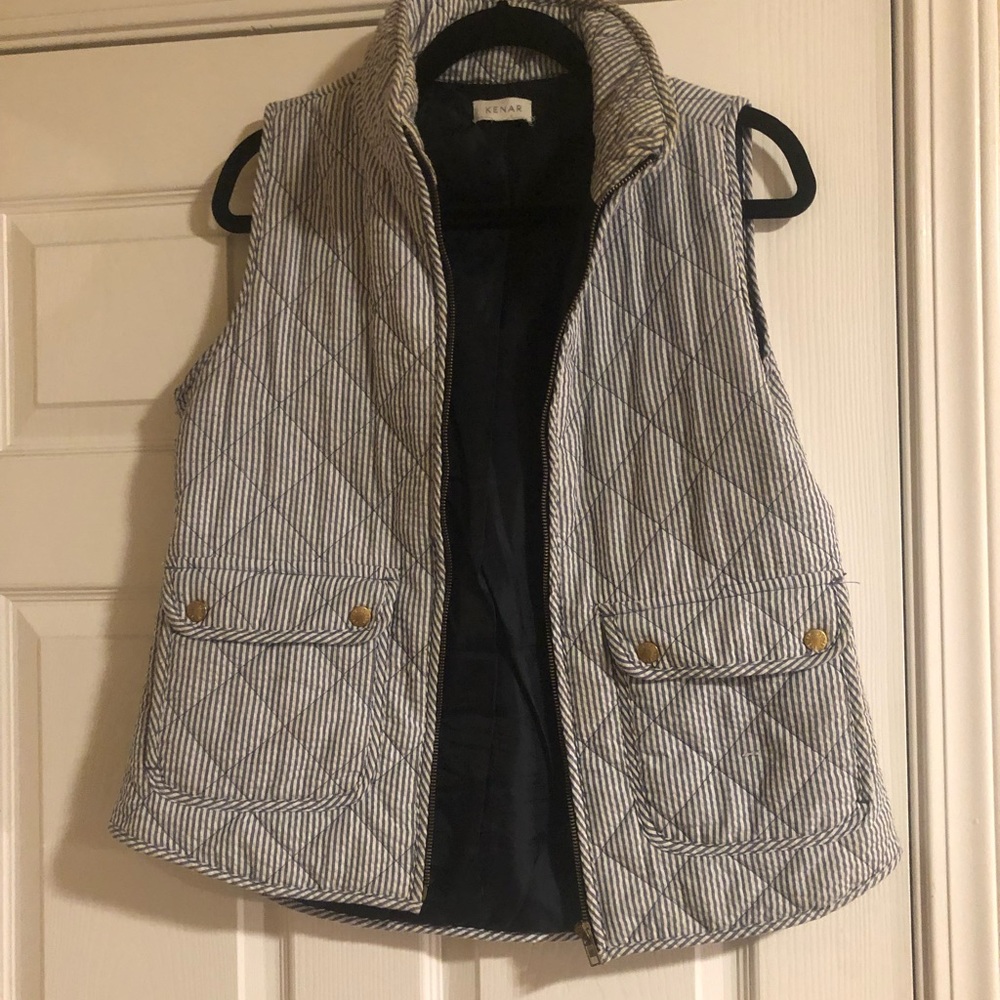 Kenar Quilted striped vest2/$18